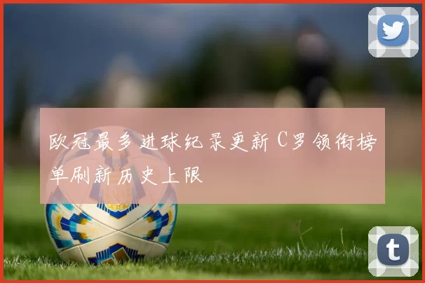 欧冠最多进球纪录更新 C罗领衔榜单刷新历史上限